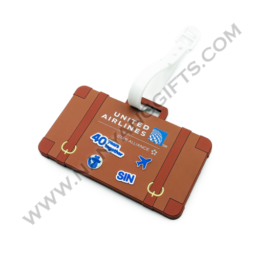 custom luggage tag_united airlines_nanyanggifts