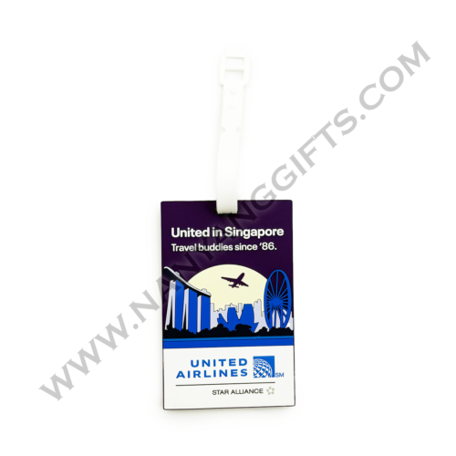 custom luggage tag_united airlines_nanyanggifts