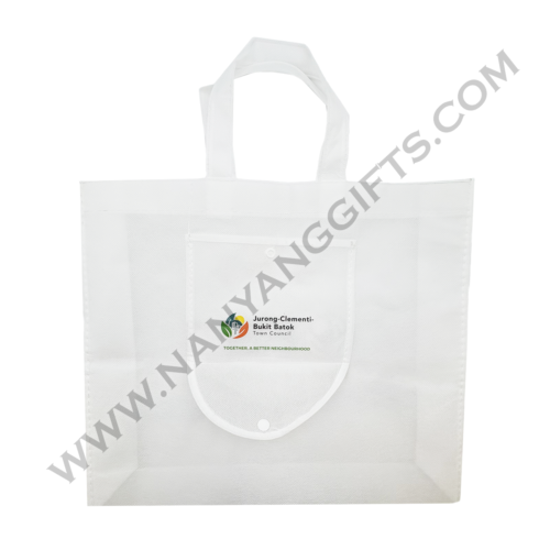Foldable non woven bags_jurong clementi bukit batok town council_corporate gifts_nanyanggifts