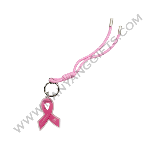 acrylic keychain With Rope_Charles and Keith_corporate gifts_nanyanggifts