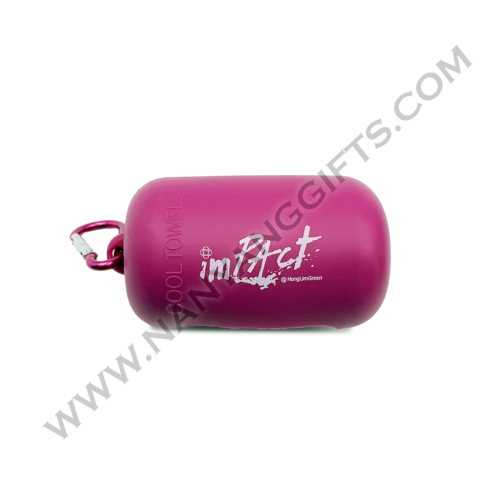 cooling towel with plastic_people's association_nanyanggifts
