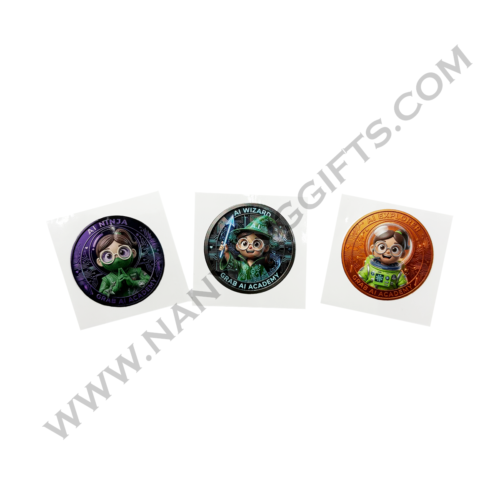 custom Sticker_grab_corporate gifts_nanyanggifts