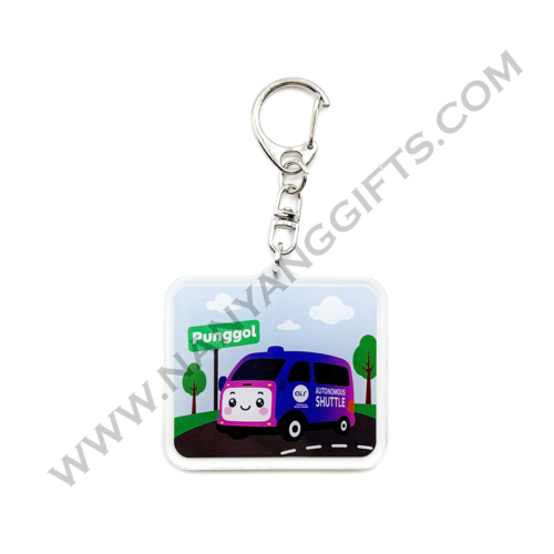 acrylic keychain_Satire singapore_grab_corporate gifts_nanyanggifts