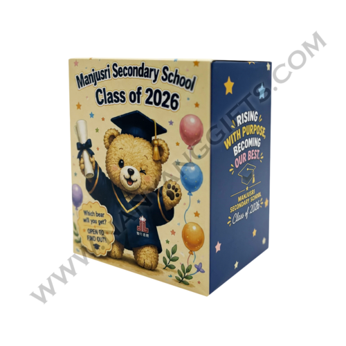 graduation bear keychain_blind box_manjusri secondary school_nanyanggifts