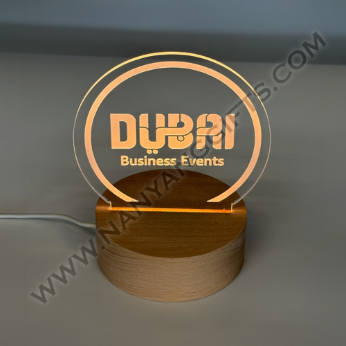 acrylic led with wooden base_AVIAREPS_corporate gifts_nanyanggifts