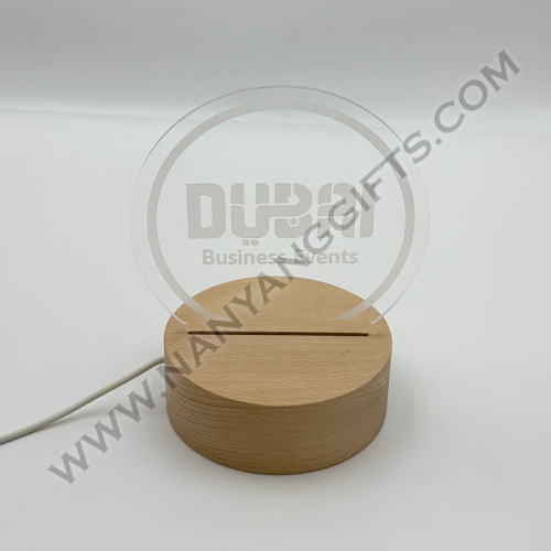 acrylic led with wooden base_AVIAREPS_corporate gifts_nanyanggifts