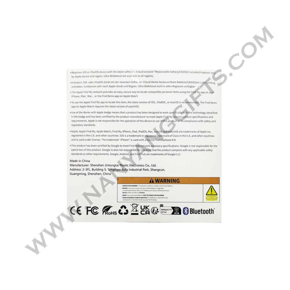 Round Bluetooth Anti-loss Device GPS | Smart Tracker Device